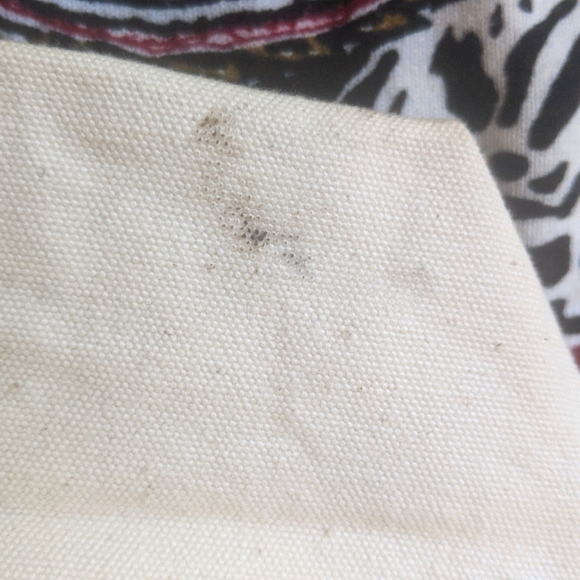 All Week Long Canvas Tote in cream and Caramel - Picture 4 of 5